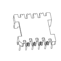 HXF-3303 磁環(huán)底座 6+6針 BASE