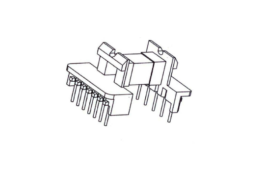 HXF-EEL2202B EEL22 安規帶擋墻臥式5+7針